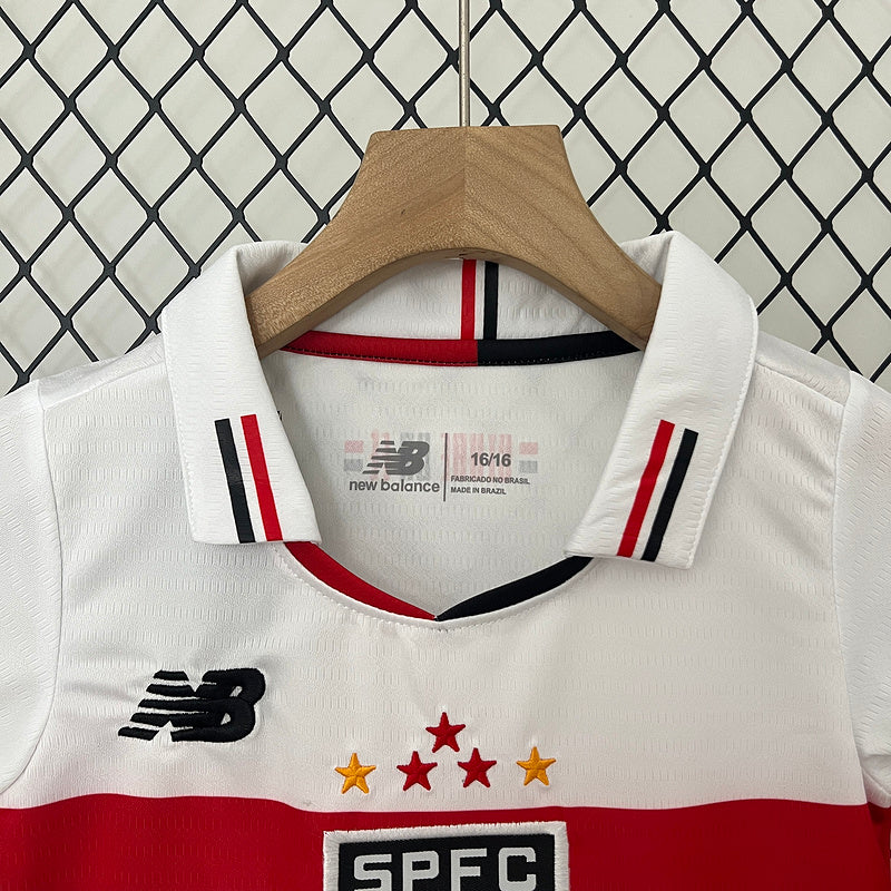 Kit Infantil São Paulo l 2024/25 Branco - Modelo Torcedor