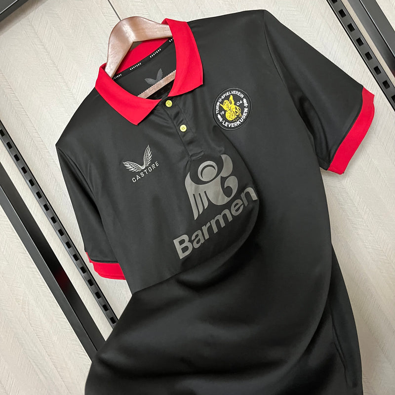 Camisa 120th Aniversário Bayer Leverkusen Black 24/25 - Torcedor Masculina