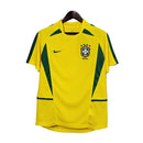 Camisa Brasil I 2002 Retro Nike Masculina - Amarela (PRONTA ENTREGA)