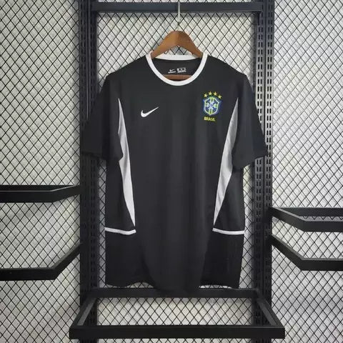 Camisa Seleção Brasileira Goleiro - Preta- Nike - Retrô 2002 (PRONTA ENTREGA)