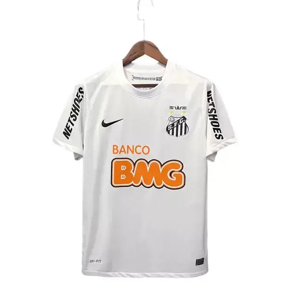 Camisa Santos Home 2012/2013 Retrô Masculino Nike Branca (NEYMAR JR 10) (PRONTA ENTREGA)