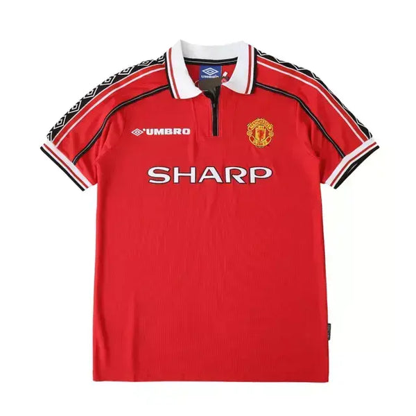 Camisa Manchester United Home Retrô 98/99 Torcedor Masculina - Vermelho (PRONTA ENTREGA)