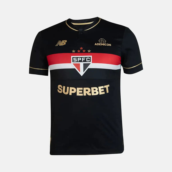 Camisa do São Paulo III 25/26 New Balance Torcedor - Preta (PRONTA ENTREGA)
