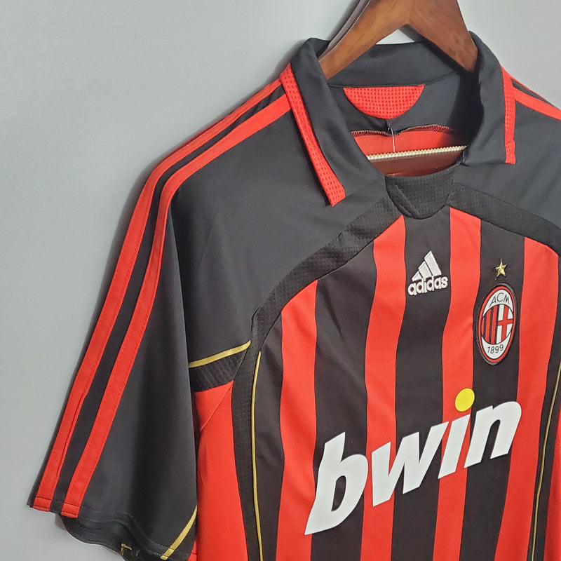 Camisa Retro 06-07 AC Milan - Torcedor Masculina