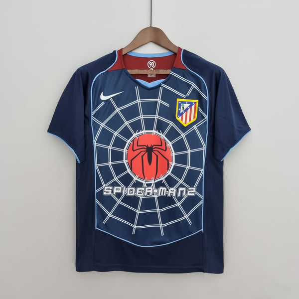 Camisa Retro 04-05 Atletico Madrid  - Torcedor Masculina