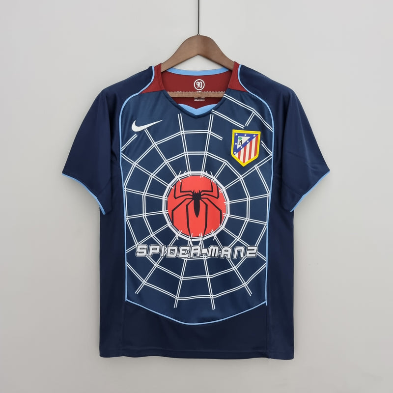 Camisa Retro 04-05 Atletico Madrid  - Torcedor Masculina