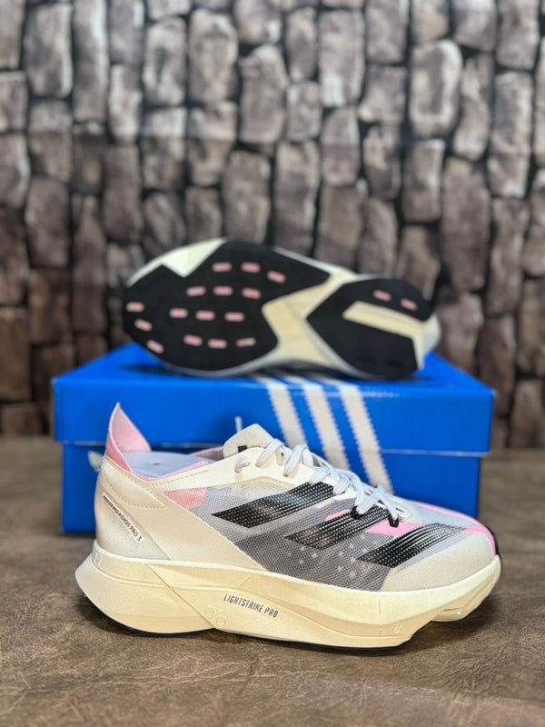 Tênis Adidas Adizero Adios Pro 3 Creme - Feminino