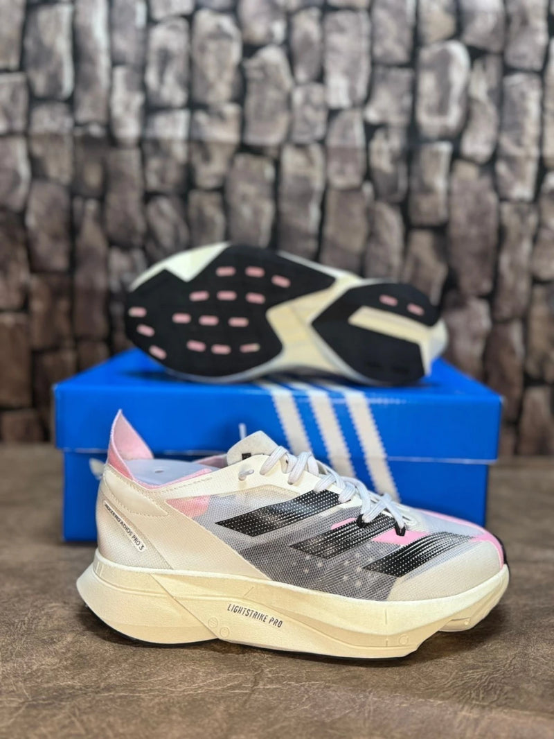 Tênis Adidas Adizero Adios Pro 3 Creme - Feminino