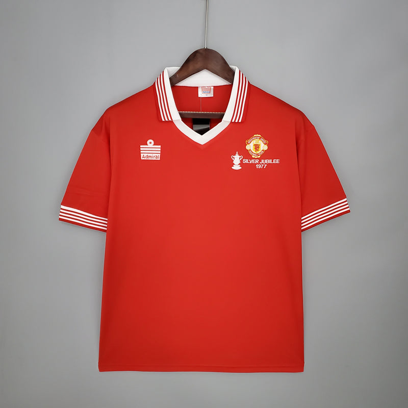 Camisa Retro Manchester United 1977- Torcedor Masculina
