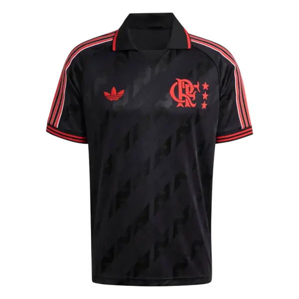 Camisa Flamengo Lifestyler 25/26 - Torcedor Masculina - Preta (PRONTA ENTREGA)