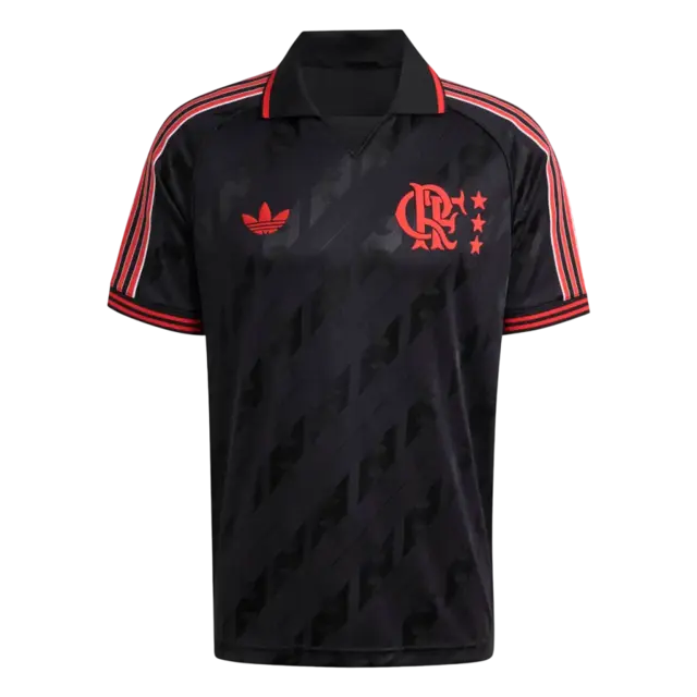Camisa Flamengo Lifestyler 25/26 - Torcedor Masculina - Preta (PRONTA ENTREGA)