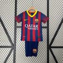 Kit Infantil Barcelona  Retrô 13/14 – Azul/Vermelho
