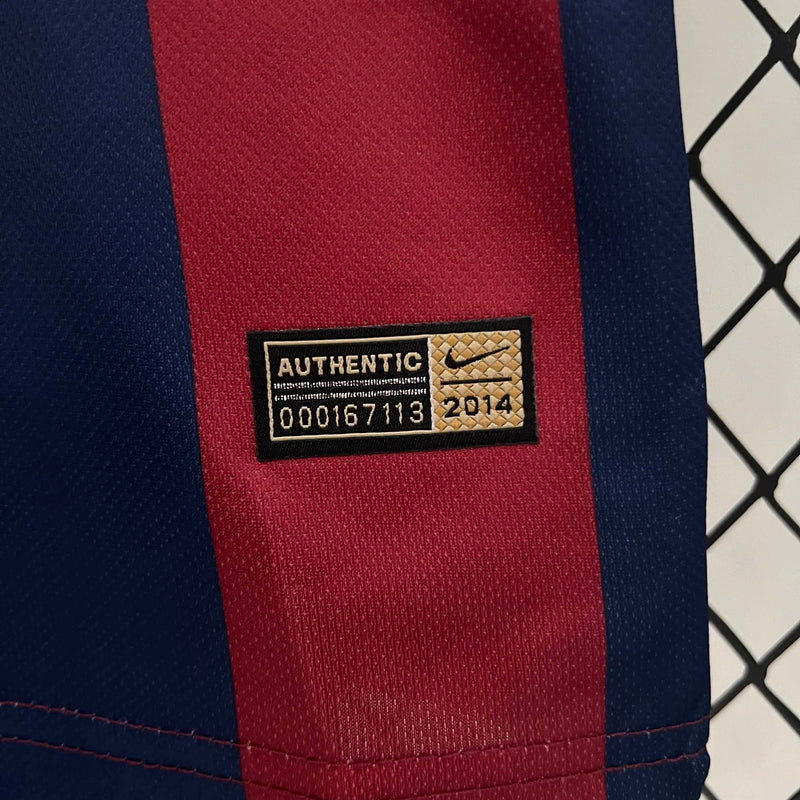 Kit Infantil Barcelona  Retrô 14/15 – Azul/Vermelho