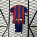 Kit Infantil Barcelona  Retrô 14/15 – Azul/Vermelho