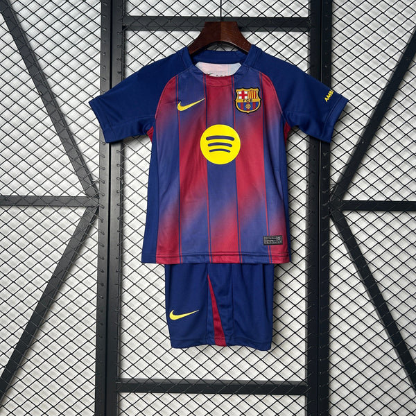 Kit Infantil Casa Barcelona 25/26 –  Azul/Vermelho