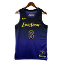 Regata NBA Los Angeles Lakers - Preta e Roxa  - JAMES 6