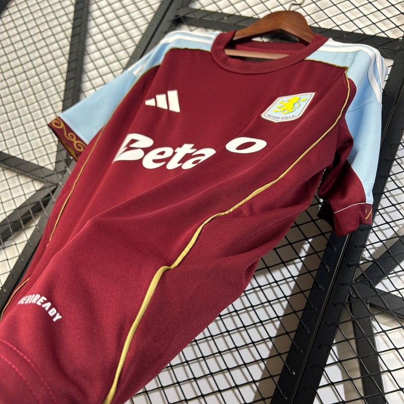 Camisa l Aston Villa 25/26 - Torcedor Masculina