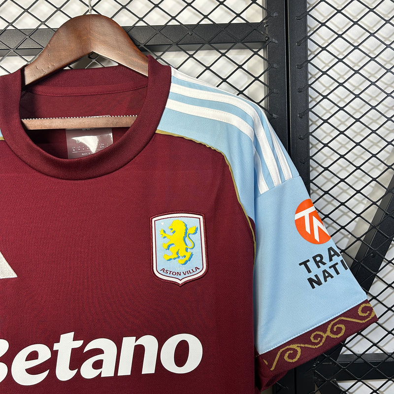 Camisa l Aston Villa 25/26 - Torcedor Masculina