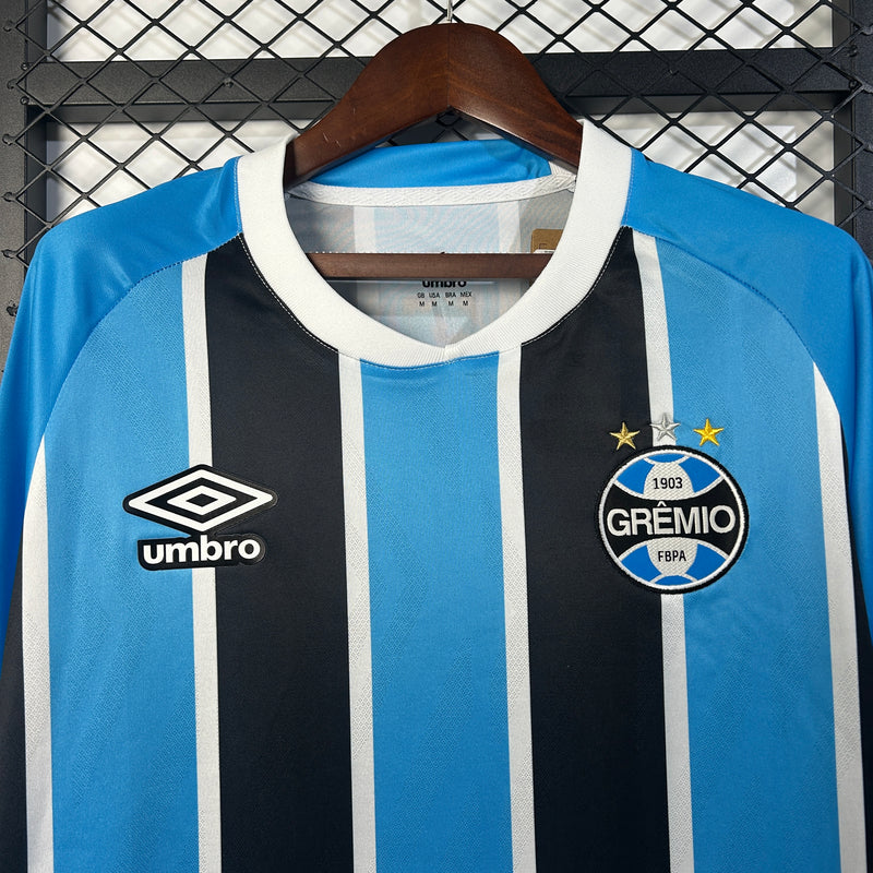 Camisa l Grêmio (Manga Longa) 25/26 - Torcedor Masculina