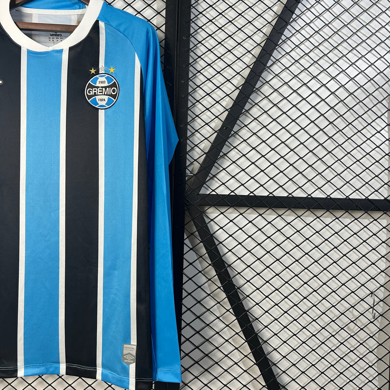 Camisa l Grêmio (Manga Longa) 25/26 - Torcedor Masculina