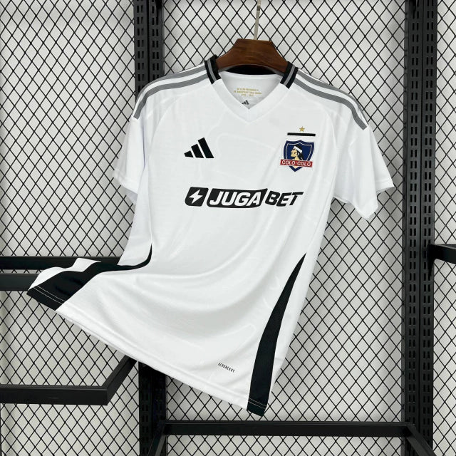 Camisa Colo-Colo Home 25/26 s/n Torcedor Adidas Masculina - Branco+Preto