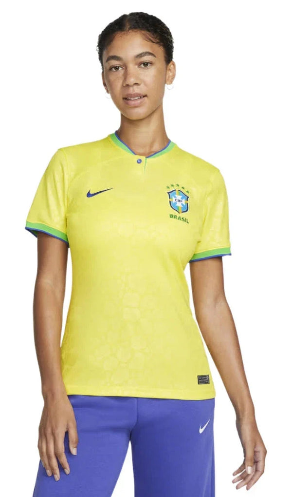 Camisa Brasil 2022 Amarela - Feminina - Torcedor (PRONTA ENTREGA)