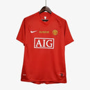 Camisa Manchester United Home Retrô 2008 Torcedor Nike Masculina - Vermelho (RONALDO + 7) (PRONTA ENTREGA)