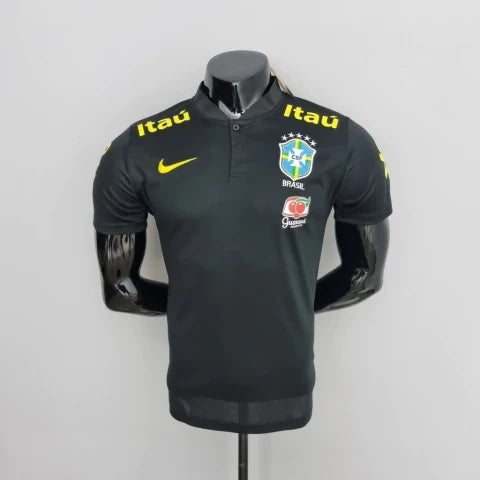Camisa Seleção Brasileira Treino - Preta- Nike - Retrô (PRONTA ENTREGA)
